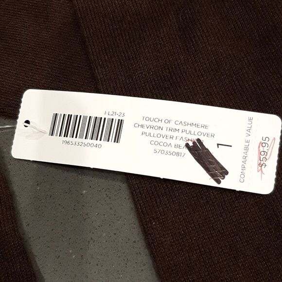 Chico's 1 Brown Sweater - Picture 4 of 11